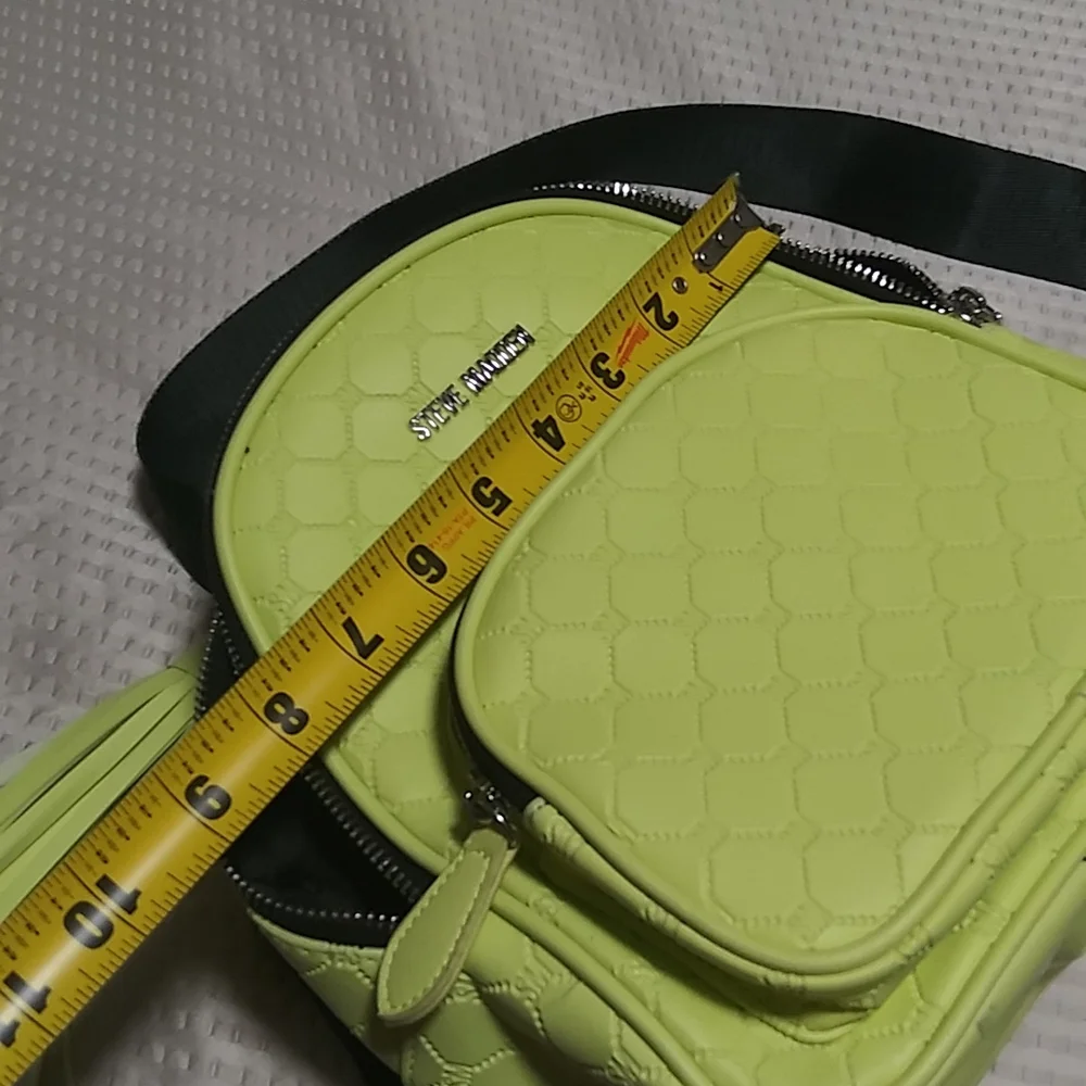 Steve madden neon backpack.